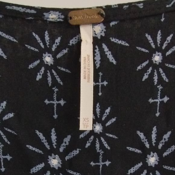 Free People Down by The Bay Boho‎ Print Tunic Top - Picture 5 of 13